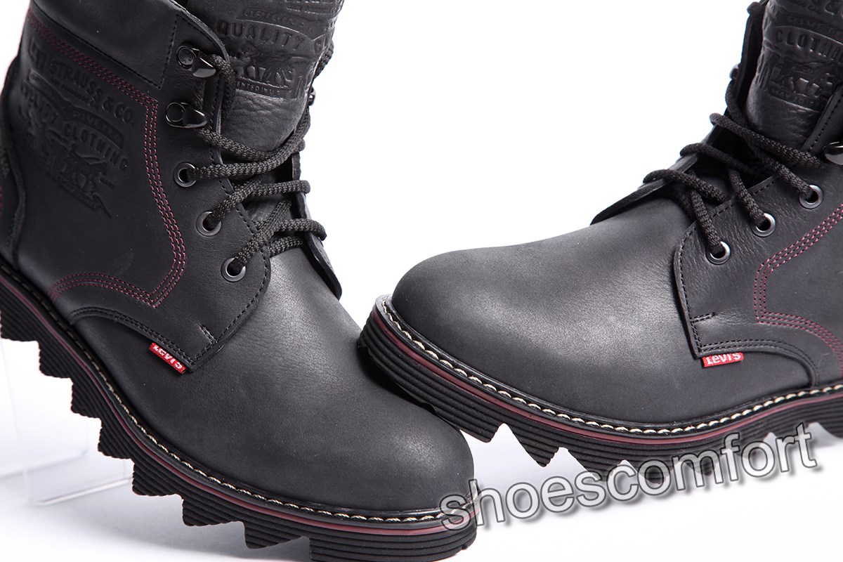 Levi's Shoes высокие черные 5 levis shoes vysokie chernye