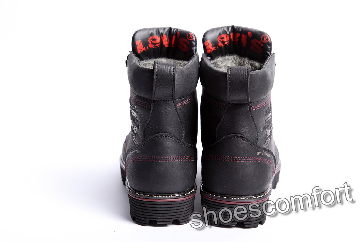 Levi's Shoes высокие черные 8 levis shoes vysokie chernye